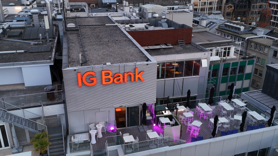 L’enseigne IG BANK à Genève