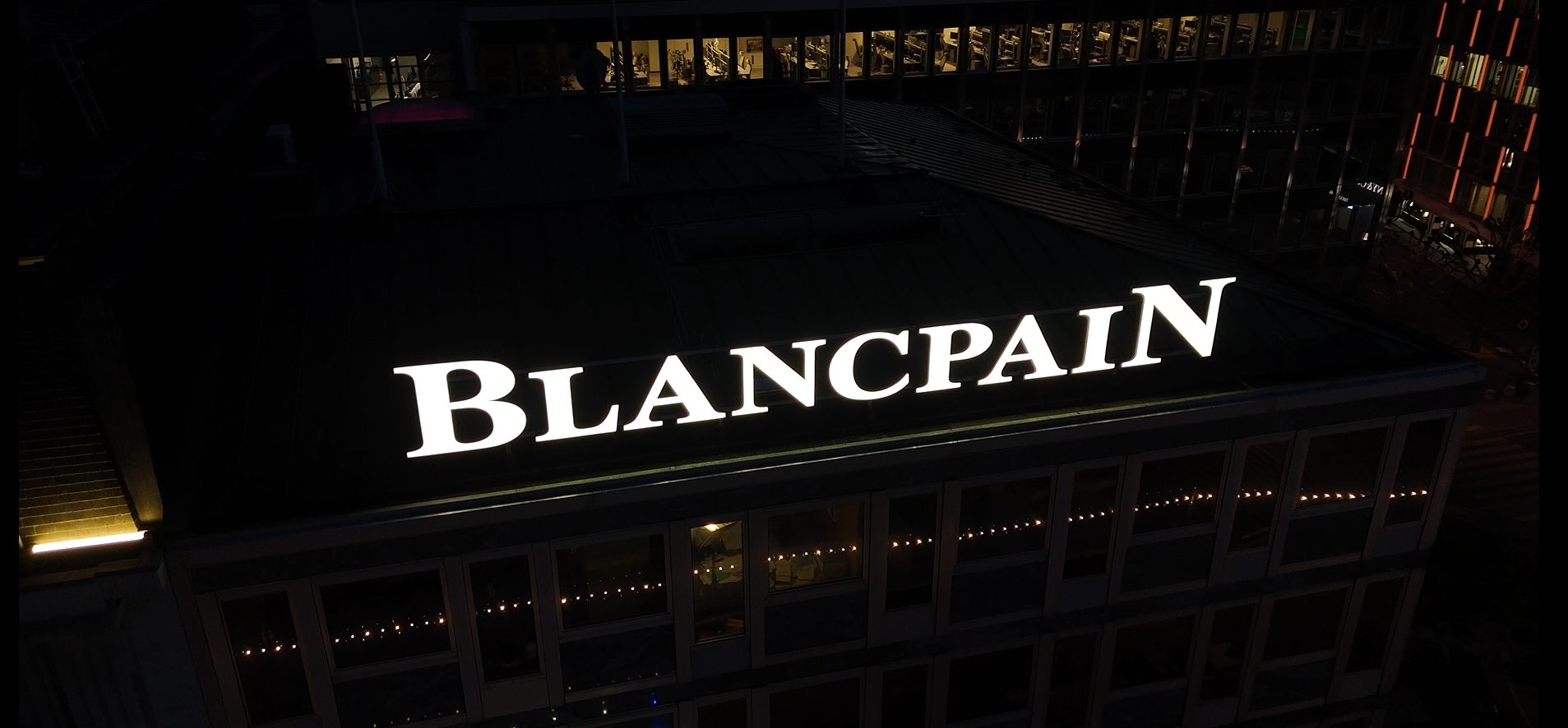 L’enseigne BLANCPAIN  à Genève