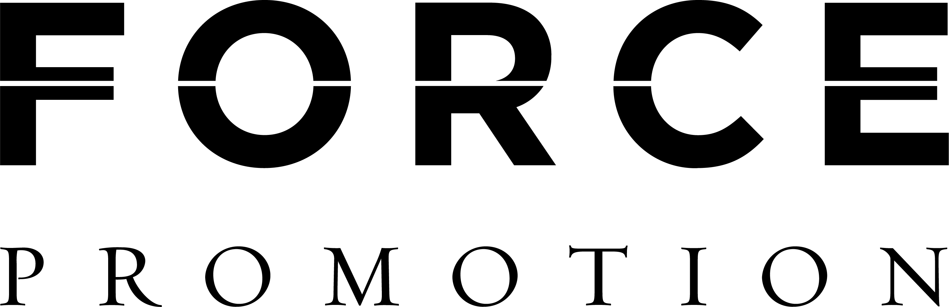 Logo de Force Promotion, fort de près de 40 ans d’expérience dans les enseignes lumineuses et publicité extérieure, alliant technologie et esthétisme