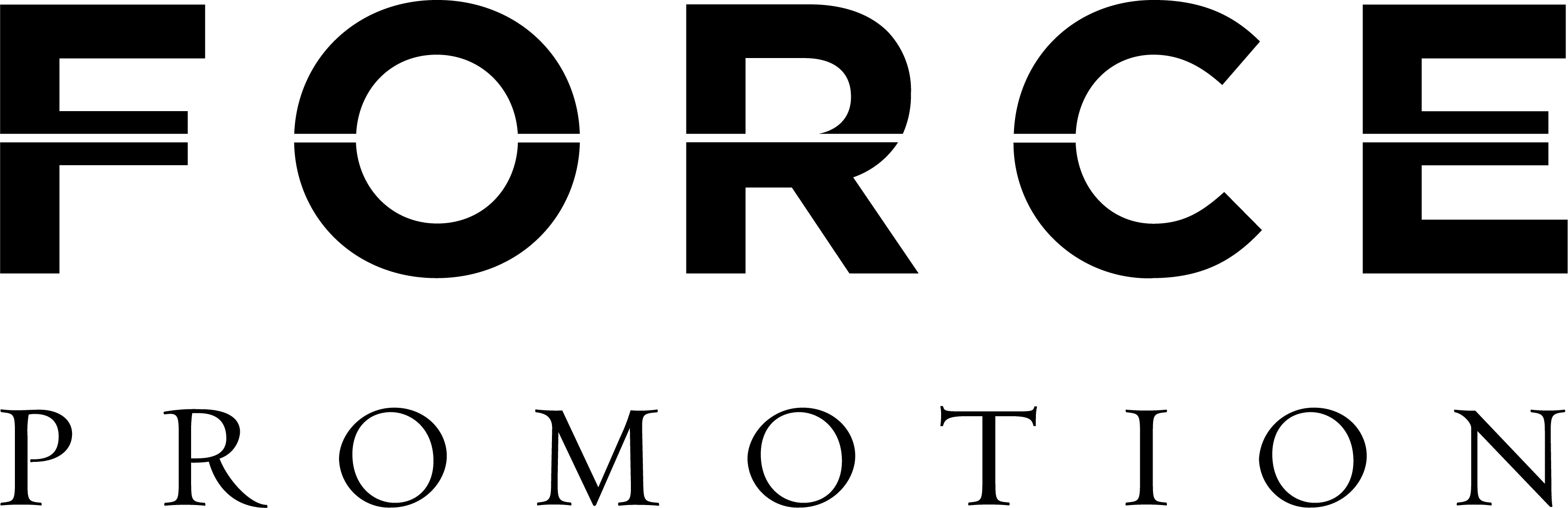 Logo de Force Promotion, fort de près de 40 ans d’expérience dans les enseignes lumineuses et publicité extérieure, alliant technologie et esthétisme