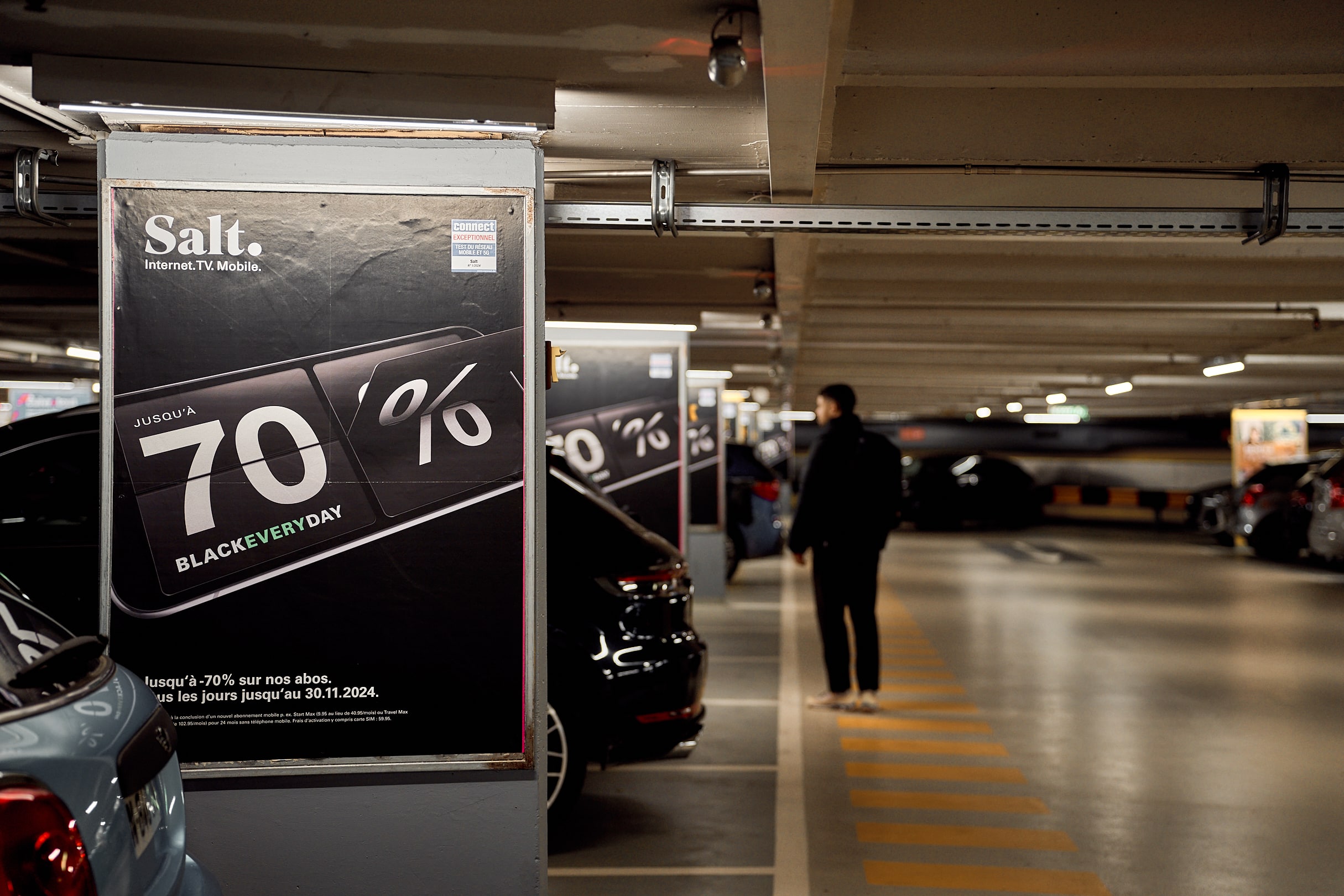 Affichage en série - Parking du Mont-Blanc