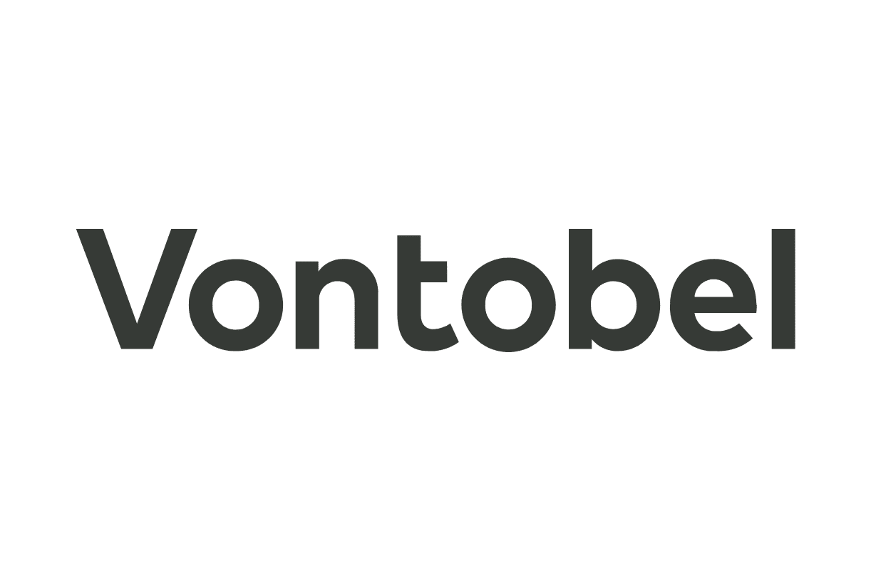 Logo de Vontobel, établissement bancaire suisse spécialisé en gestion de fortune, investissements et conseils financiers, promu par Force Promotion dans le cadre de campagnes d’affichage ciblé à Genève